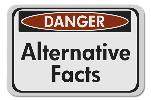 alternative facts sign